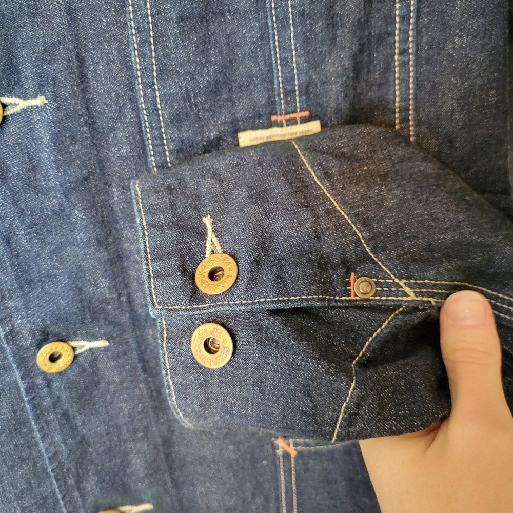 Denim & Supply Ralph Lauren Gorgeous Rich Blue Denim Button Up Jacket, Size M - Picture 10 of 14